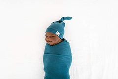 Copper Pearl Large Premium Knit Baby Swaddle Receiving Blanket Steel, 300 grams (X002GT4I93)