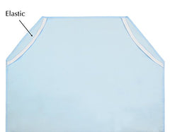 American Baby Company 10-Piece 100% Cotton Percale Toddler Day Care Cot Sheet, Blue, 23" x 40" (Pack of 10)