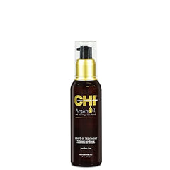 CHI Argan Oil Leave In Treatment, Argan Plus Moringa Oil, Lightweight Formula To Moisturize Dull & Damaged Hair, Sulfate & Paraben-Free, 3 Oz