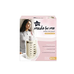 Tommee Tippee Pump and Go Breast Milk Storage Bags, For Storing and Freezing Breast Milk - Pump, Store & Freeze - 35 Count