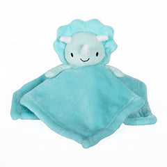 Baby’s First by Nemcor 2 Piece Baby Blanket and Buddy Set, 30x40" Security Blanket and Plush Teething for New Born and Infant, Blue Dino