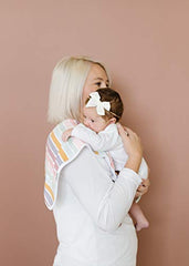 Copper Pearl Baby Burp Cloth Large 21''x10'' Size Premium Absorbent Triple Layer 3-Pack Gift Set "Hope", 245 grams