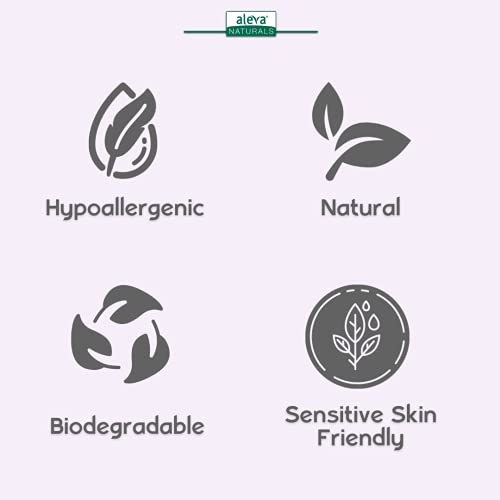 Aleva Naturals Hypoallergenic Bamboo Baby Diapers for Newborn, Ultra Soft, Sensitive Skin Friendly, Biodegradable, Disposable - Size Newborn to 1 (4-9 lbs / 2-4kg), 32 Count