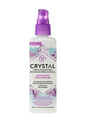 Crystal Mineral Deodorant Spray, 118 mL – Aluminum-Free Body Spray, 24-Hour Odour Protection, Non-Sticky, Unscented, Vegan & Cruelty-Free