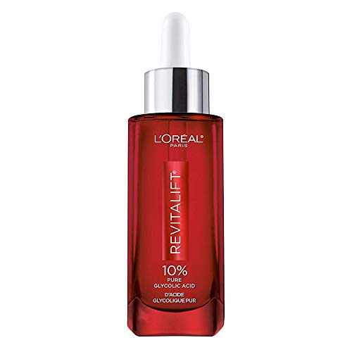 L'Oreal Paris 10 percentage Pure Glycolic Acid AHA, Serum for Face, Value Size, Revitalift Triple Power LZR