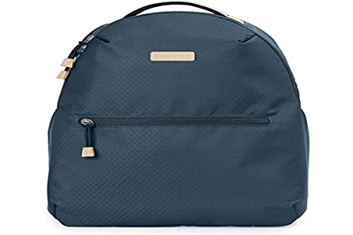 Skip Hop Diaper Bag Backpack: Go Envi Eco-Friendly with Reusable Food Tower, Changing Pad & Stroller Attachment, Gray Blue (Discontinued by Manufacturer)
