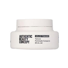 Authentic Beauty Concept Solid Flexible Pomade for Medium Hold, with Light Shine Finish, No Artificial Waxes or Colourant, Vegan, 85mL