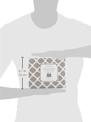 Ben & Noa Flannel Fitted Change Pad Sheet with Slits for Safety Straps, Grey Lattice