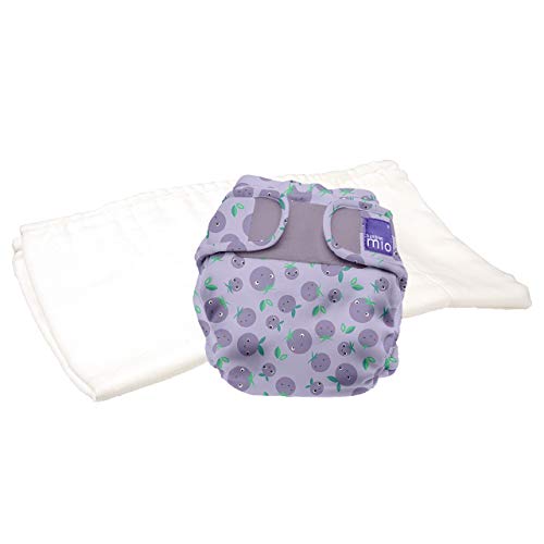 Bambino Mio Mioduo Two-Piece Cloth Diaper, Berry Bounce, Size 2 (9kgs+)