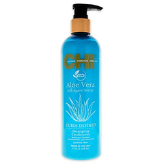 CHI Aloe Vera Detangling Conditioner, Deep Conditioning Treatment For Waves, Curls, & Coils, Sulfate, Paraben, & Cruelty-Free, 25 Oz