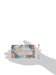 Nesti Dante Paradiso Tropicale Triple Milled Natural Soap - St. Barth's Coconut and Frangipani, 8.8 Oz
