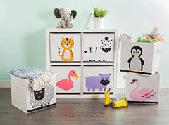DII E-Living Store Collapsible Storage Bin Cube for Bedroom, Nursery, Playroom and More 13x13x13-Sheep