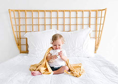 Copper Pearl Large Premium Knit Baby Swaddle Receiving Blanket Marigold, 300 grams (X002BFKPAN)