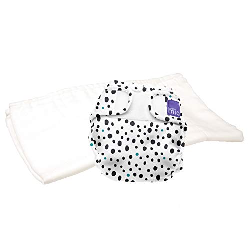 Bambino Mio, mioduo two-piece cloth diaper, dalmatian dots, size 1 (<9kgs)