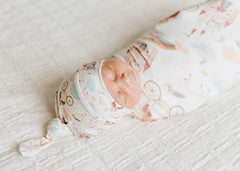 Copper Pearl Large Premium Knit Baby Swaddle Receiving Blanket"Enchanted" by Copper Pearl