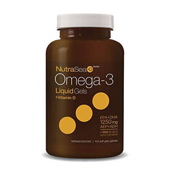 Nature's Way NutraSea Omega-3 and Vitamin D Soft Gels - Fish Oil Supplement with EPA and DHA – Helps Support the Maintenance of Good Health – Mint Flavour, 100 Softgels