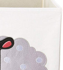 DII E-Living Store Collapsible Storage Bin Cube for Bedroom, Nursery, Playroom and More 13x13x13-Sheep