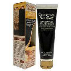 Creme of Nature Pure Honey Hydrating Color Boost Semi-Permanent Hair Color - Silky Jet Black Hair Color Unisex 3 oz