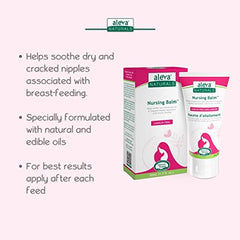 Aleva Naturals Mommy Care Combo Pack- Stretch Mark Cream, 100ml & Nursing Balm, 50ml for Mothers, Plant Based Natural and Organic Formula, white