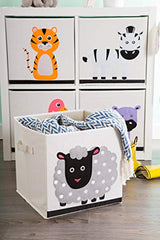 DII E-Living Store Collapsible Storage Bin Cube for Bedroom, Nursery, Playroom and More 13x13x13-Sheep