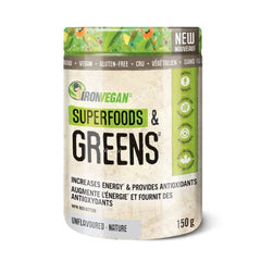 Iron Vegan Unflavoured Superfoods & Greens Powder, 150 Grams
