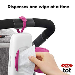 Oxo Tot On-The-go Wipes Dispenser, Pink