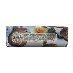 Nesti Dante Paradiso Tropicale Triple Milled Natural Soap - St. Barth's Coconut and Frangipani, 8.8 Oz