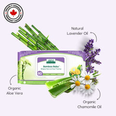 Aleva Naturals Bamboo Baby Wipes 960 Count (Pack of 240 x 4)