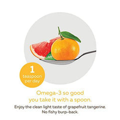 Nature's Way NutraSea Omega 3 + Vitamin D Fish Oil Liquid Supplement – Grapefruit Tangerine Flavour – Heart, Brain, Bone & Immune Support – EPA & DHA + 1000IU D3, 500 mL