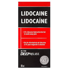 Deep Relief Lidocaine By Deep Relief, Numbing Pain Relief Gel, 80 Milliliter
