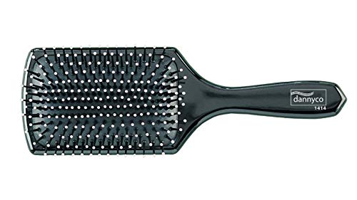 Dannyco Professional Wide Rectangular Cushion Brush With Ball-Tipped Nylon Bristles, 1 Count
