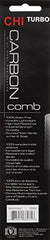 CHI CB200 Turbo Ionic Carbon Dual Purpose Tapered Comb, 0.04 lb
