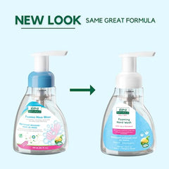 Aleva Naturals Hypoallergenic Foaming Hand Wash Soap, Plant-Based Organic Aloe Vera Formula with Water Lily Scent and Sensitive Skin Friendly for Cleaning Kids Hands - 10.1 fl. oz, 300ml