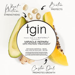 Thank God It's Natural Tgin Miracle Repairx Curl Protein Reconstructor for Natural Hair - Dry Hair - Curly Hair - Damaged Hair - 12 Oz, 12 ounces