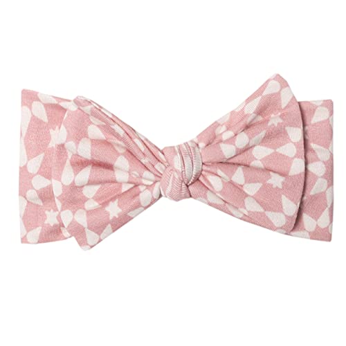 Copper Pearl Baby Stretchy Soft Knit Headband Bow Star