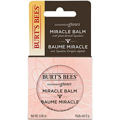 Burt's Bees 100% Natural Origin Goodness Glows Miracle Balm, softens Dry Skin -17g Tin, 1 Count