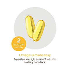 Nature's Way NutraSea Omega-3 and Vitamin D Soft Gels - Fish Oil Supplement with EPA and DHA – Helps Support the Maintenance of Good Health – Mint Flavour, 100 Softgels