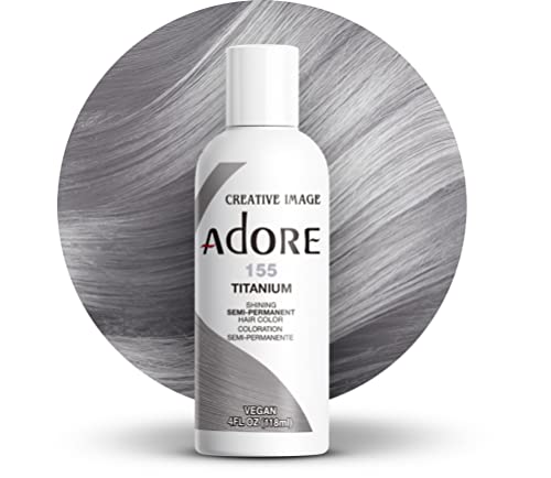 Adore Semi-Permanent Haircolor #155 Titanium 4 Ounce (118ml)