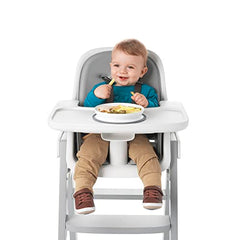 OXO Tot - Stick & Stay Suction Plate - Non-Sliding - Encourage Self-Feeding at Mealtime - Baby Toddler 6 Months - Gray, Large
