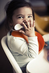 BabyBjorn Baby Plate, Spoon and Fork-Pink/Purple, 2 Pack