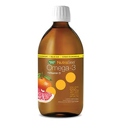 Nature's Way NutraSea Omega 3 + Vitamin D Fish Oil Liquid Supplement – Grapefruit Tangerine Flavour – Heart, Brain, Bone & Immune Support – EPA & DHA + 1000IU D3, 500 mL