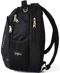 Obersee Oslo Diaper Bag Backpack with Detachable Cooler, Black/Silver Grey, One Size