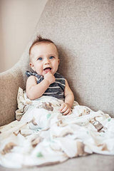 Copper Pearl Large Premium Knit Baby Swaddle Receiving Blanket"Noah", 9.6 Ounces