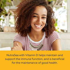 Nature's Way NutraSea Omega 3 + Vitamin D Fish Oil Liquid Supplement – Grapefruit Tangerine Flavour – Heart, Brain, Bone & Immune Support – EPA & DHA + 1000IU D3, 500 mL