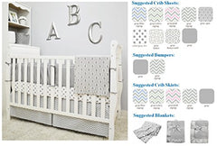 American Baby Company 100% Cotton Tailored Crib Skirt with Pleat, Celery, for Boys and Girls