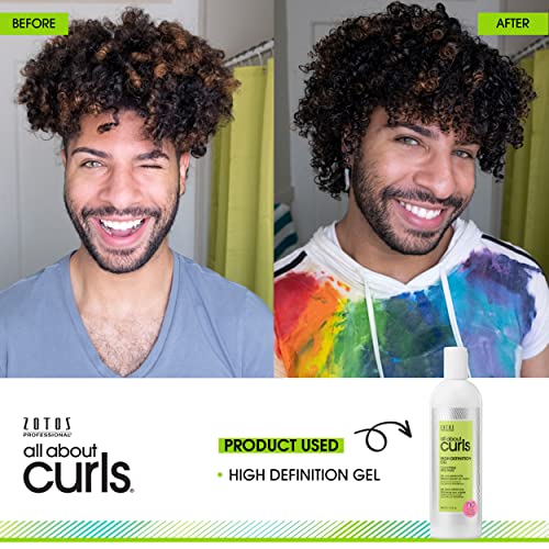 All About Curls High Definition Gel Free of SLS SLES Sulfates, Silicones and Parabens Color-Safe, 15-Ounce / 443 ml (Pack of 1)