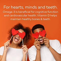 Nature's Way NutraSea Omega-3 and Vitamin D Soft Gels - Fish Oil Supplement with EPA and DHA – Helps Support the Maintenance of Good Health – Mint Flavour, 100 Softgels