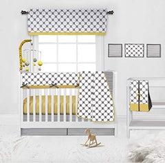 Bacati Dots/Pinstripes Yellow Dots Changing Pad Cover