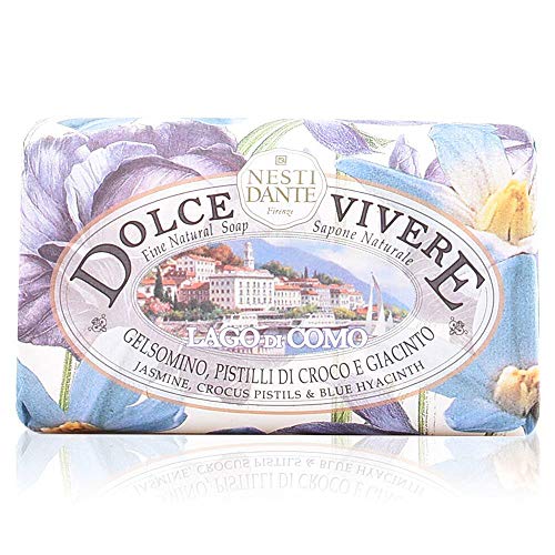 Nesti Dante Dolce Vivere Italian Triple-Milled Bar Soap, Lago Di Como - White Magnolia, 250 Grams