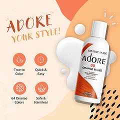 Adore Semi-Permanent Haircolor #155 Titanium 4 Ounce (118ml)